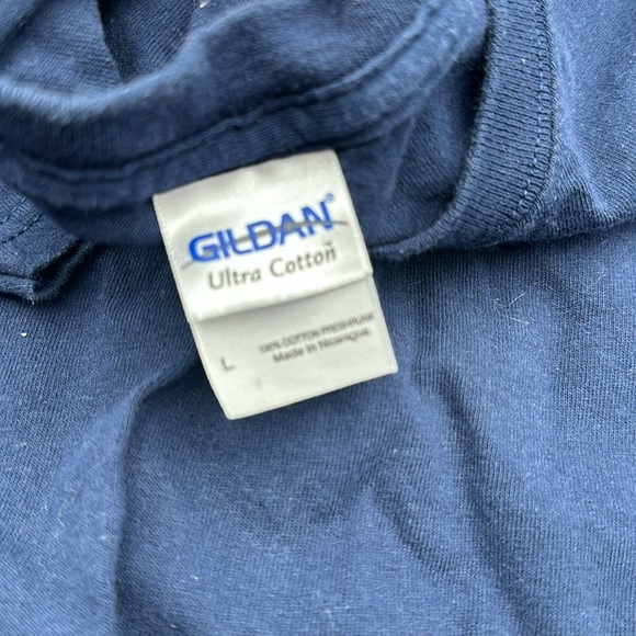 🐅 Vintage Aubun Navy Gus Bus Short Sleeve TShirt -Mens L- spirit - game day - Picture 2 of 5